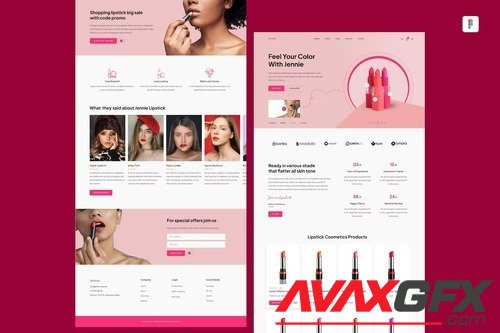 Lipstick eCommerce UI Template 9MN4DQS