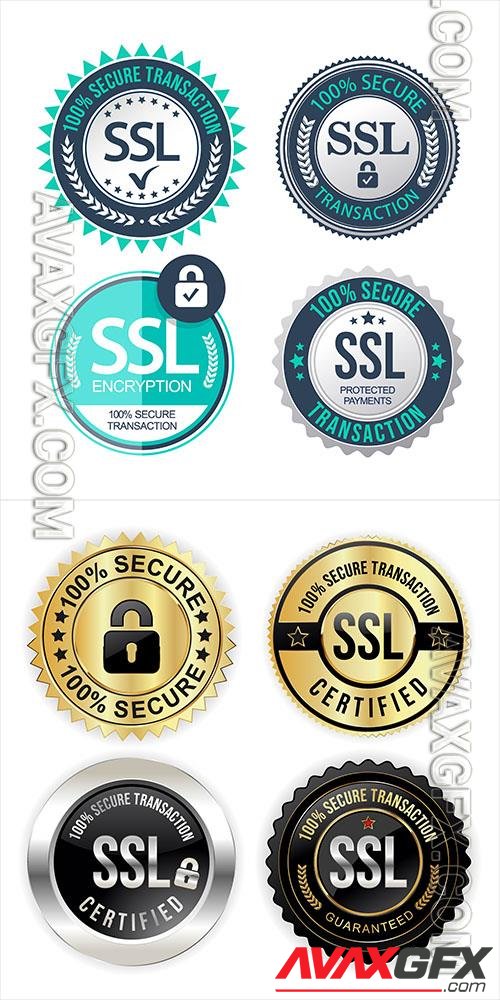 Vector collection of ssl protection secure icon vector illustration vol 2