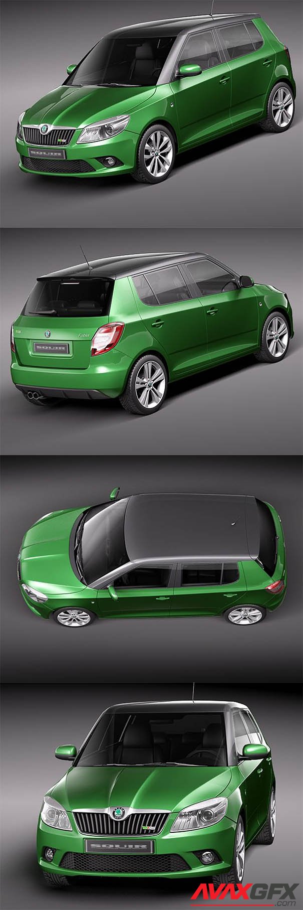Skoda Fabia RS 2011 3D Model
