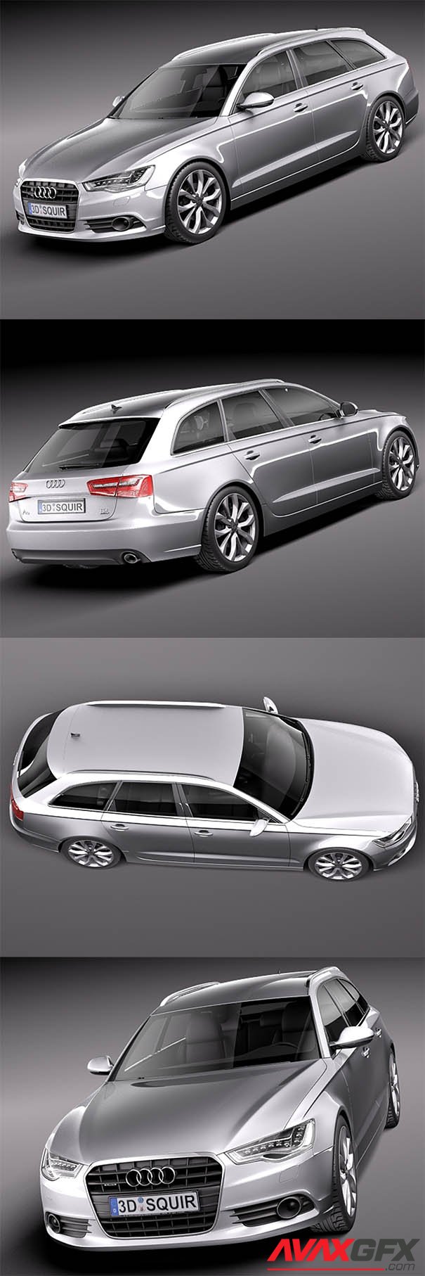 Audi A6 Avant 2012 3D Model