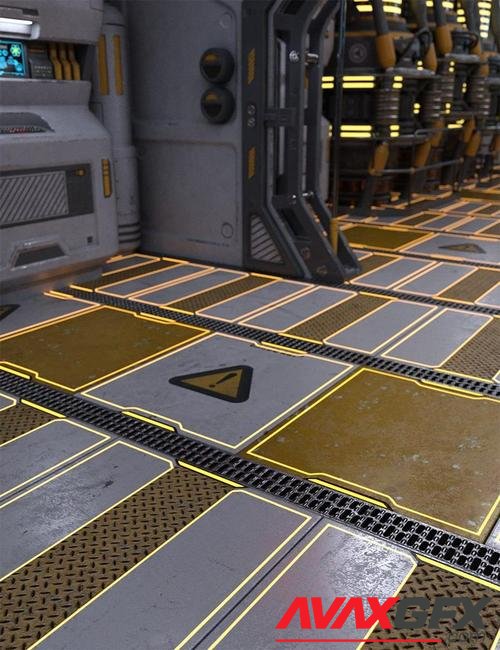 Sci-Fi Flooring Iray Shaders