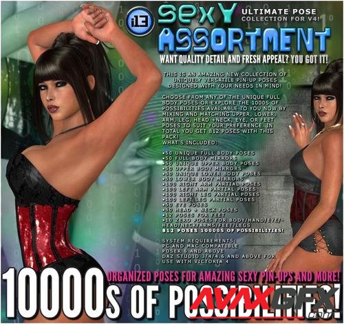 i13 Sexy ASSORTMENT pose collection for V4