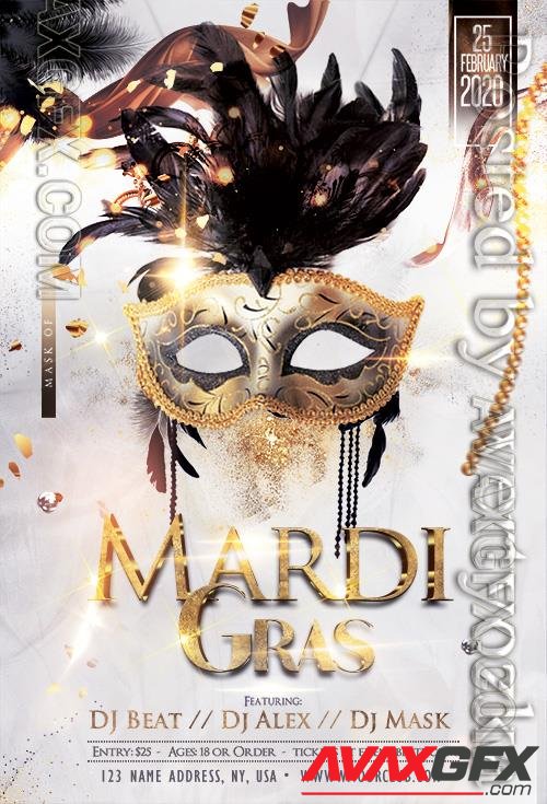 Mardi Gras Psd Flyer Template