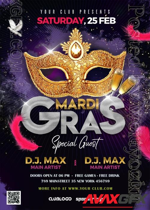 Mardi Gras Party Psd