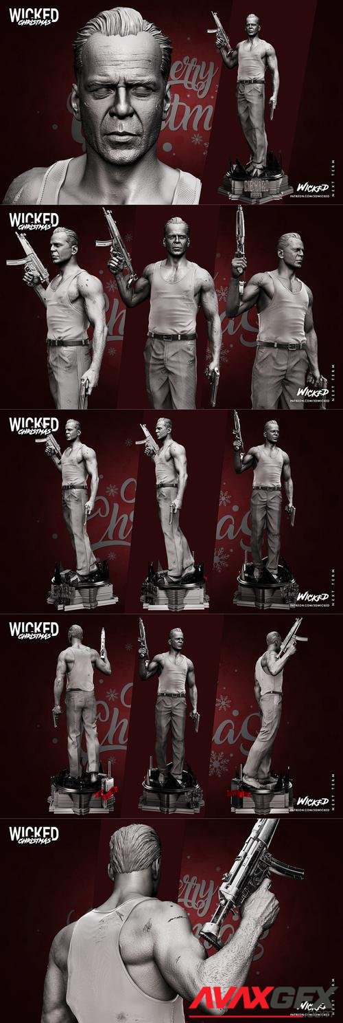 WICKED - John Mc Clane Statue – 3D Print