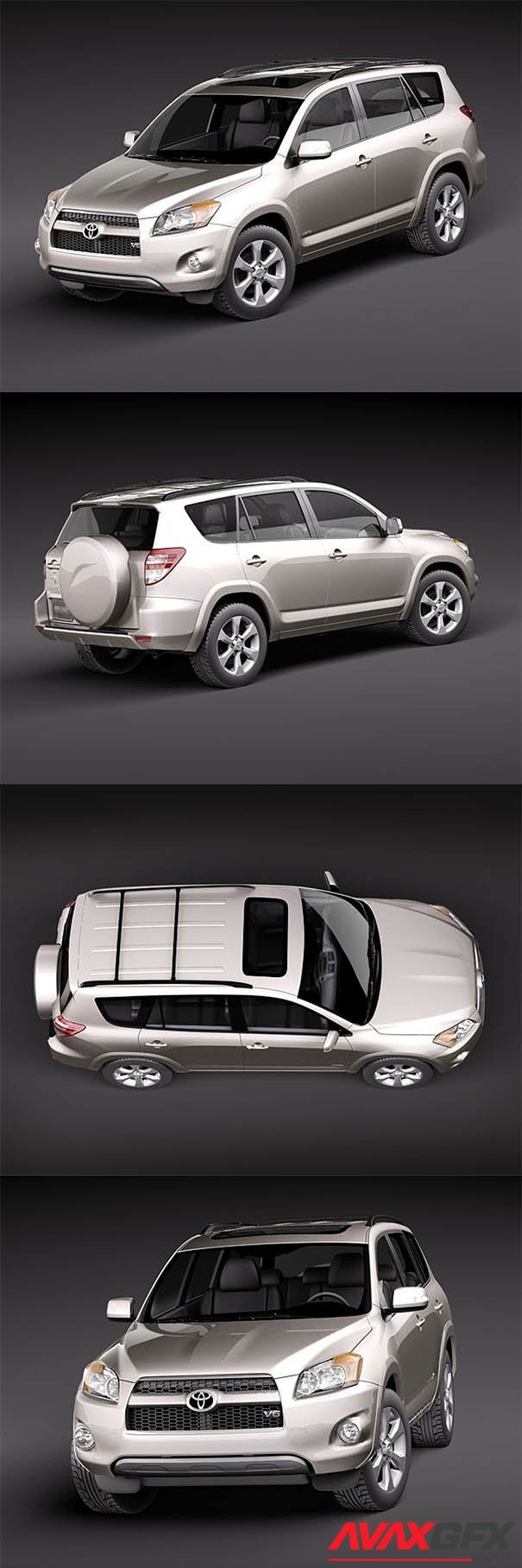 Toyota RAV4 2010 Limited 3D Model