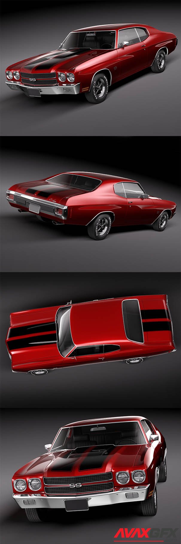 Chevrolet Chevelle SS 1970 3D Model