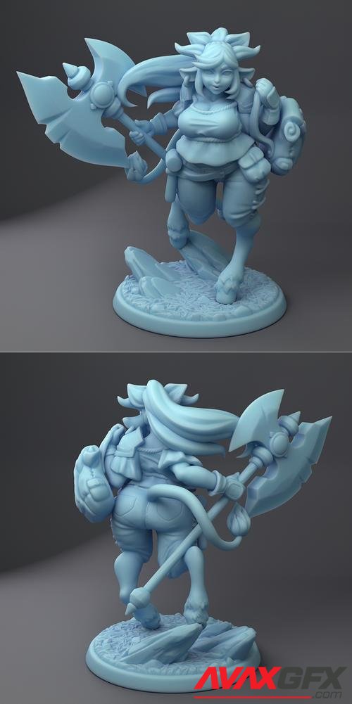 Cow girl – 3D Print