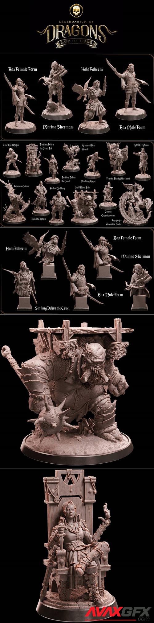 Loot Studio Fantasy - Legendarium of Dragons Lair of Liars January 2023 – 3D Print