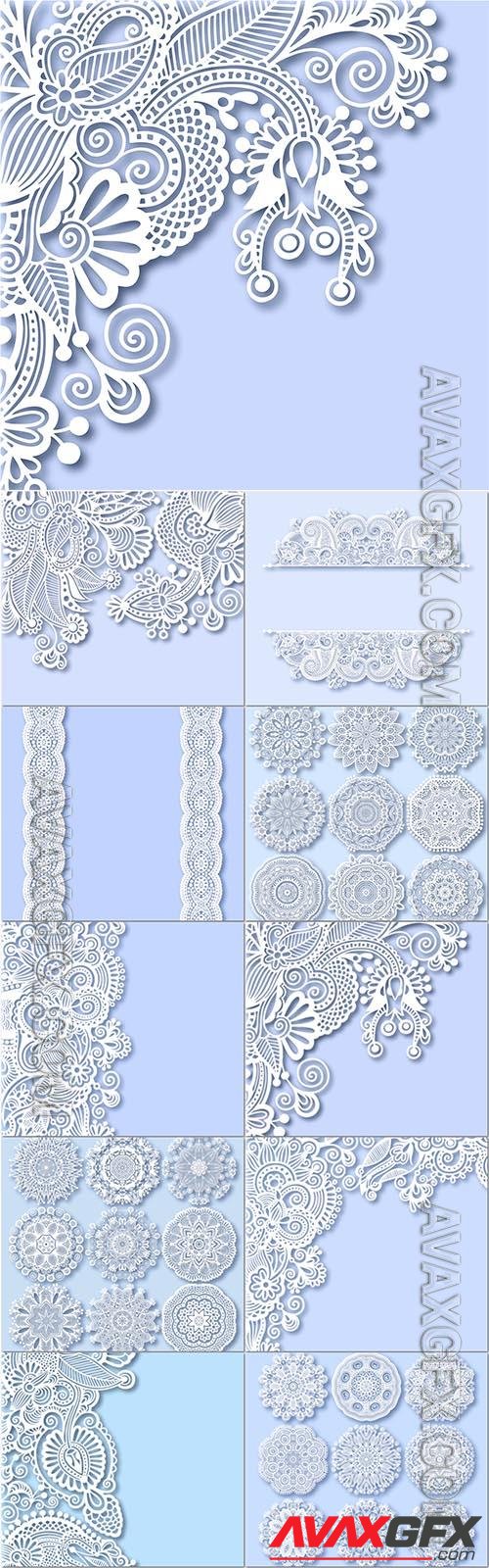 Vector ornate greeting card decoration