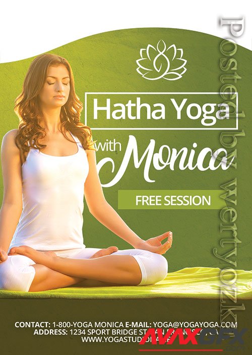 Yoga Psd Flyer Design