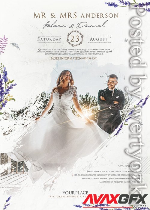 Wedding Agency Psd Flyer Design