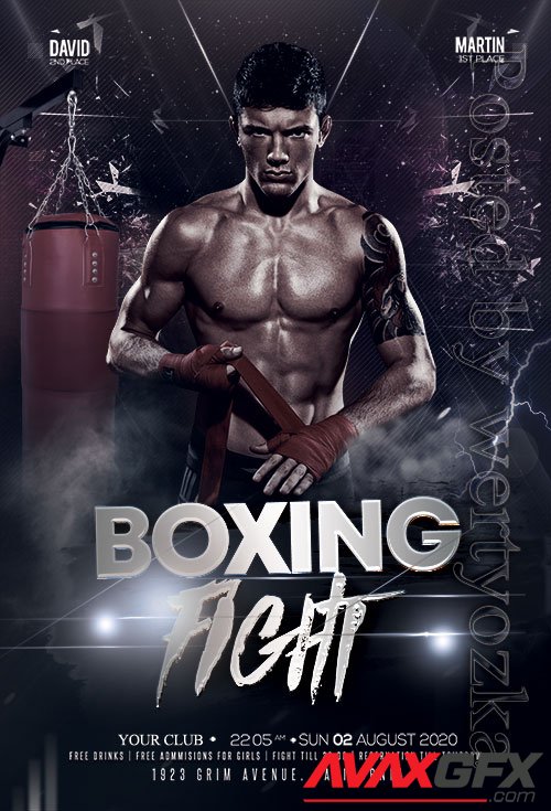 Boxing Tournament Psd Flyer Design