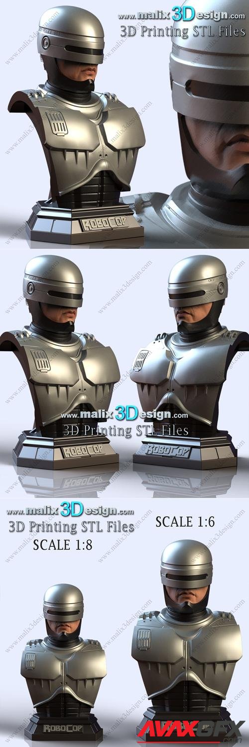 Robocop Bust – 3D Print