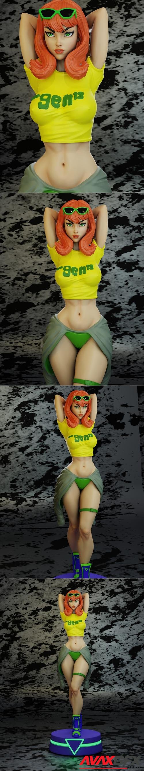 Caitlin Fairchild and NSFW Version – 3D Print