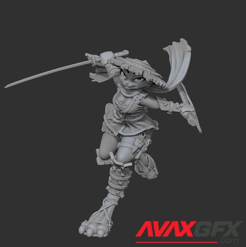 Bunny samurai - Mike Smolka – 3D Print