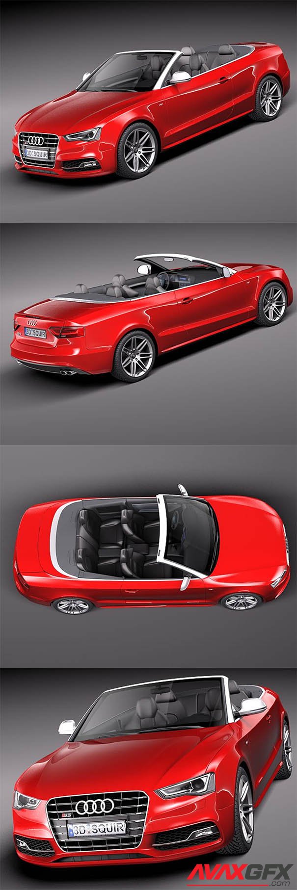 Audi S5 Convertible 2012 3D Model