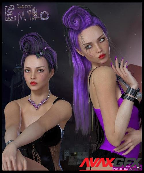 Lady Emiko Hair for V4