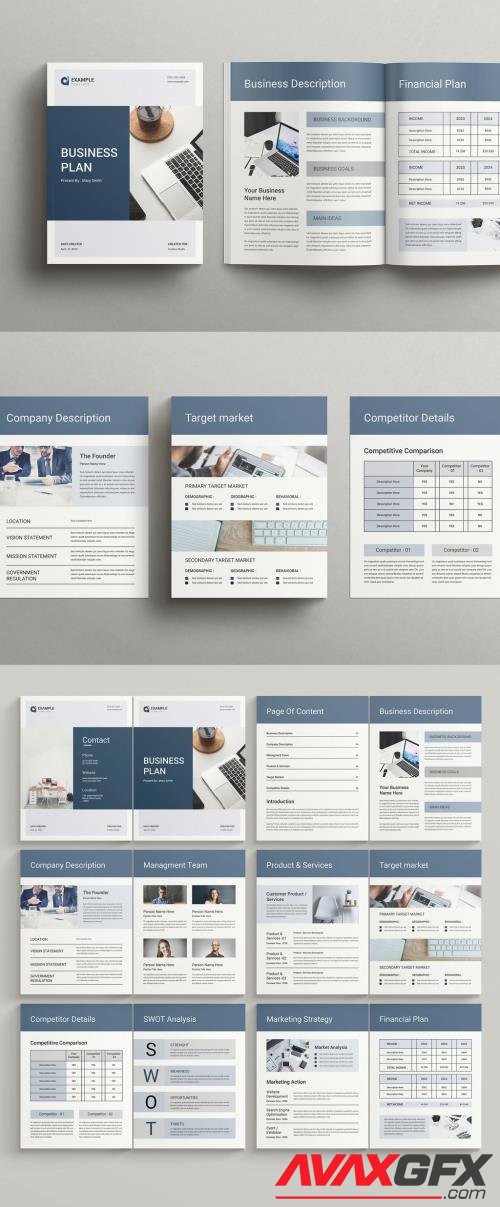 Adobestock - Business Plan Brochure Layout 520683968