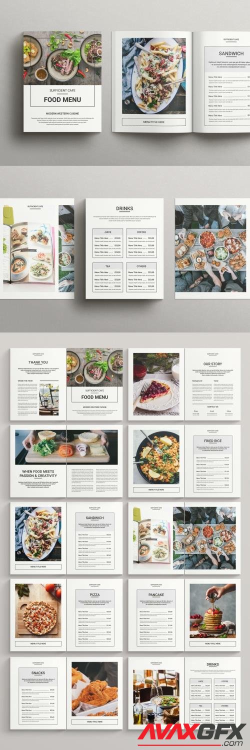 Adobestock - Food Menu Brochure Layout 520683965