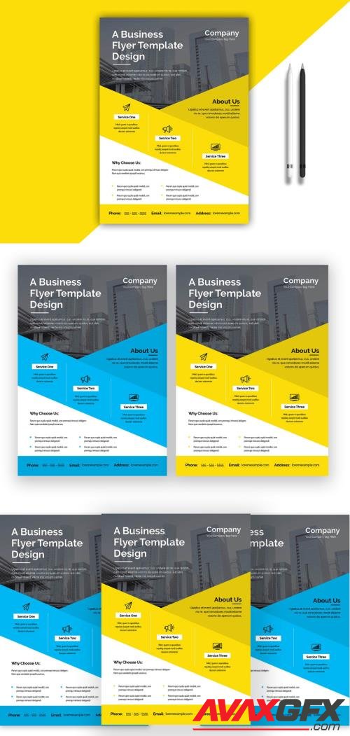 Adobestock - Business Flyer Layout Design 520902072