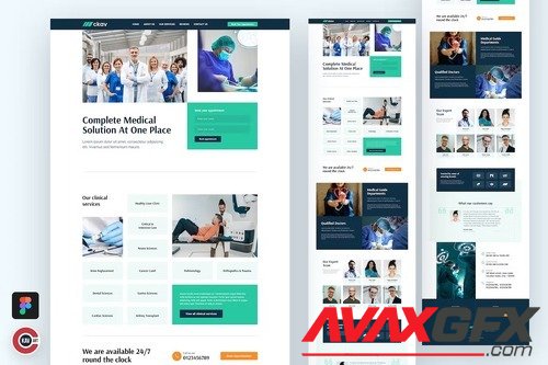 Kay - Medical Healthcare Landing Page Design 
