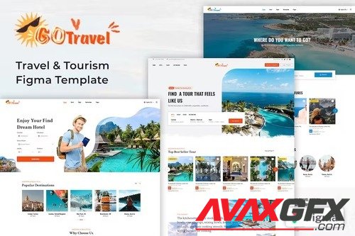 GoTravel - Figma Travel Website Template 