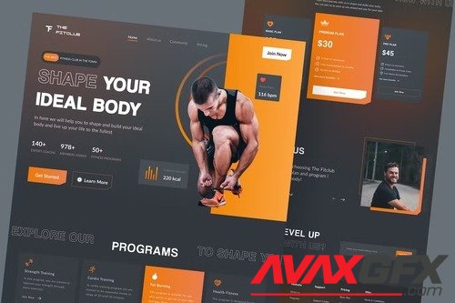 The Fitclub - Fitness Landing Page 