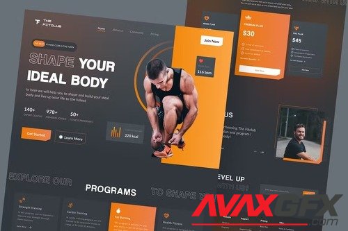 The Fitclub - Fitness Landing Page