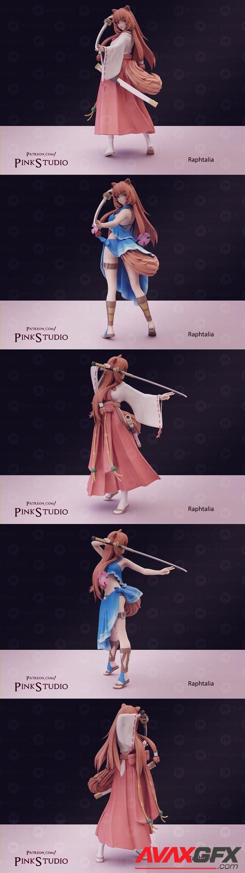 Pink Studio - Raphtalia – 3D Print