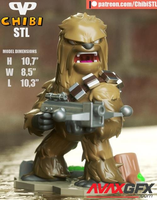 3DXM - Chewbacca Chibi – 3D Print