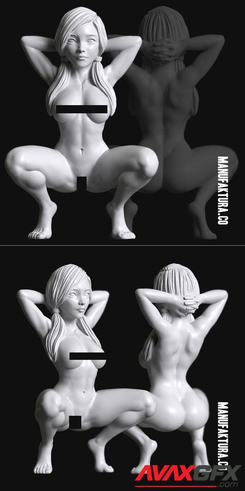 Sub Series 11 - Naked Female Prisoner Slave – 3D Print