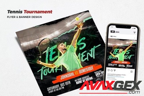 Tennis Tournament Flyer