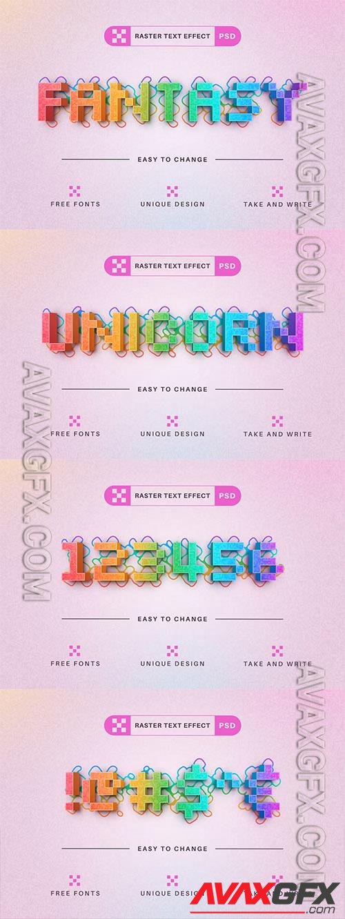 PSD Fantasy - Editable Text Effect, Font Style