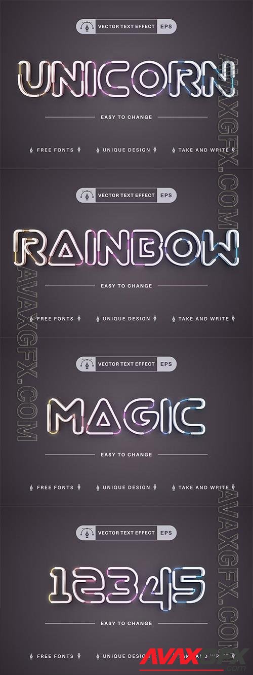 Flash Unicorn - Editable Text Effect, Font Style