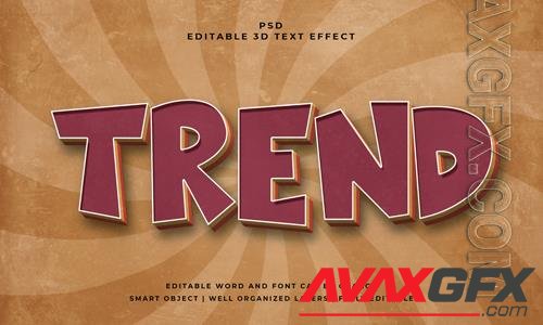 PSD trend vintage psd 3d editable text effect with background vol 2