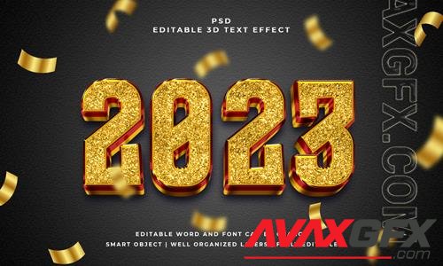 PSD 2023 3d editable psd text effect with background vol 2