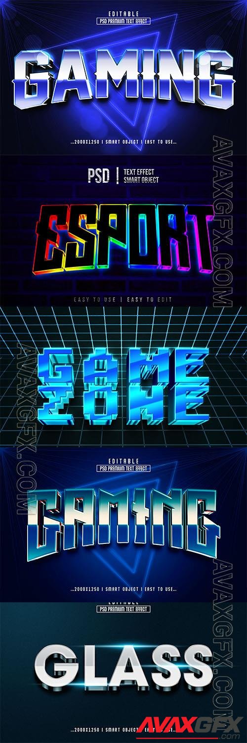 Psd style text effect editable set vol 87