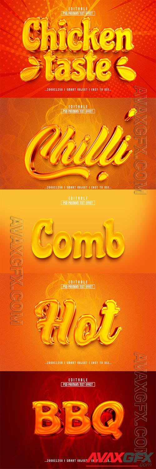 Psd style text effect editable set vol 86