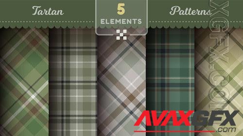 Vector military tartan seamless patterns merry christmas texture checkered scottish fabric vol 2