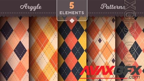 Vector halloween argyle seamless patterns square background textile texture rhomb scottish fabric