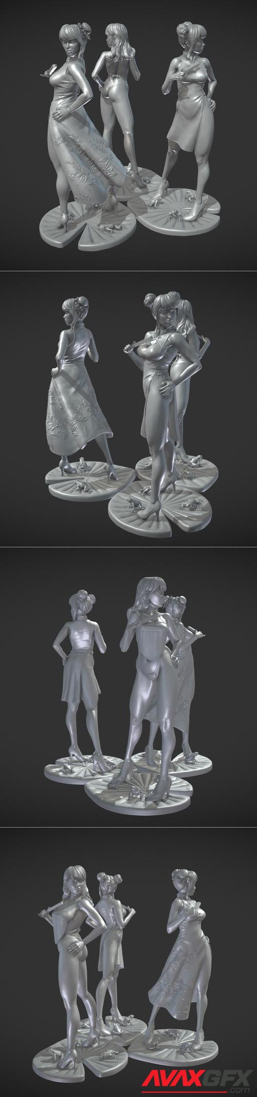 China dress girl – 3D Print