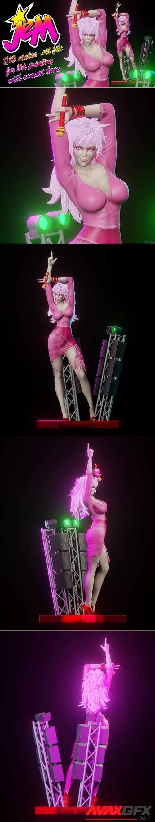 Jem and the Holograms – 3D Print