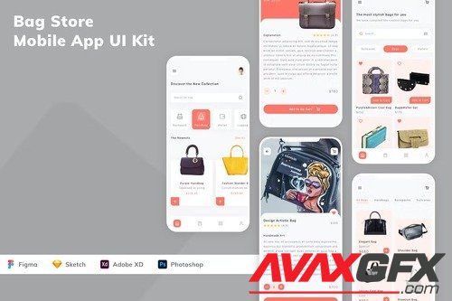 Bag Store Mobile App UI Kit G4CF5ME