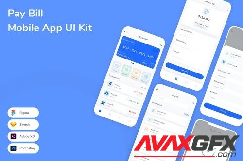 Pay Bill Mobile App UI Kit 6RXFQ77
