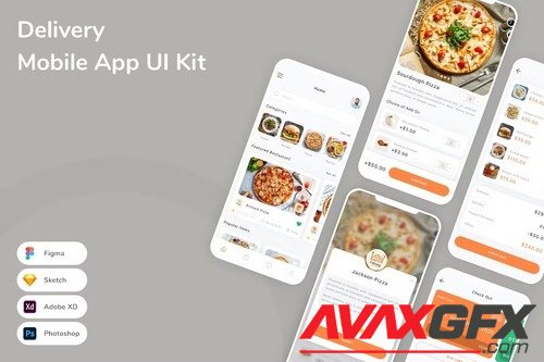 Delivery Mobile App UI Kit JDNAQWJ