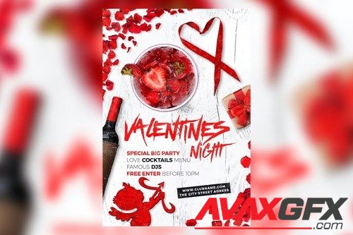 Valentines Night Flyer PXTUQD9