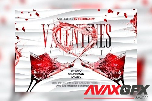 Valentines Night Flyer 5TN97PQ