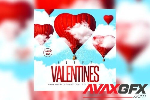 Valentines Night Flyer TQGHK84