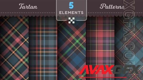 Vector tartan seamless patterns merry christmas texture checkered scottish fabric